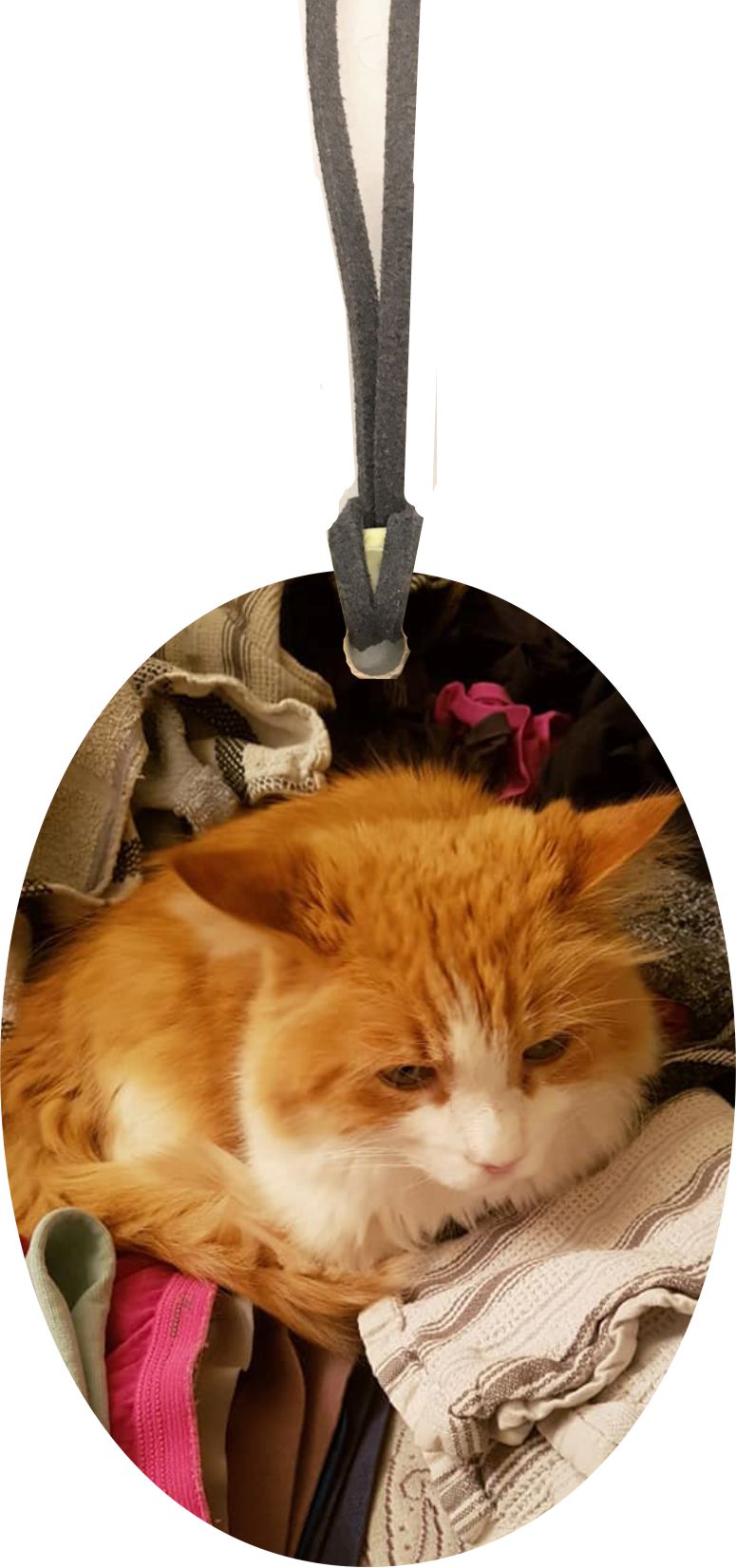Custom Ceramic Cat Ornament Double Sided Made from Your Personal Photo