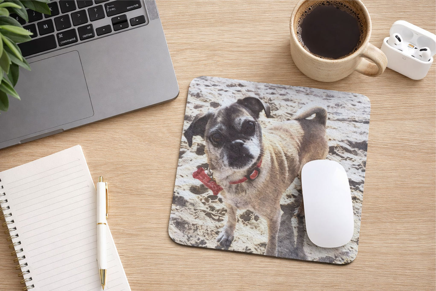 Personalized Dog Photo Mouse Pad – Custom Pet Gift for Dog Lovers & Memorial Keepsake