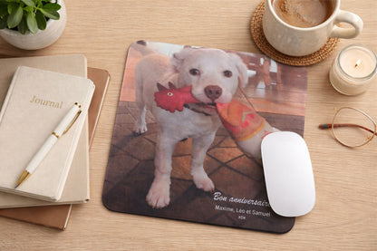 Personalized Dog Photo Mouse Pad – Custom Pet Gift for Dog Lovers & Memorial Keepsake