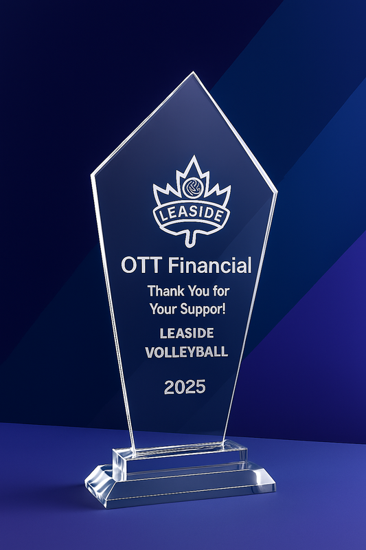 Glass Award 11" Tall Personalized Hand Etched Recognition Gift Sophisticated stylish Achievement award