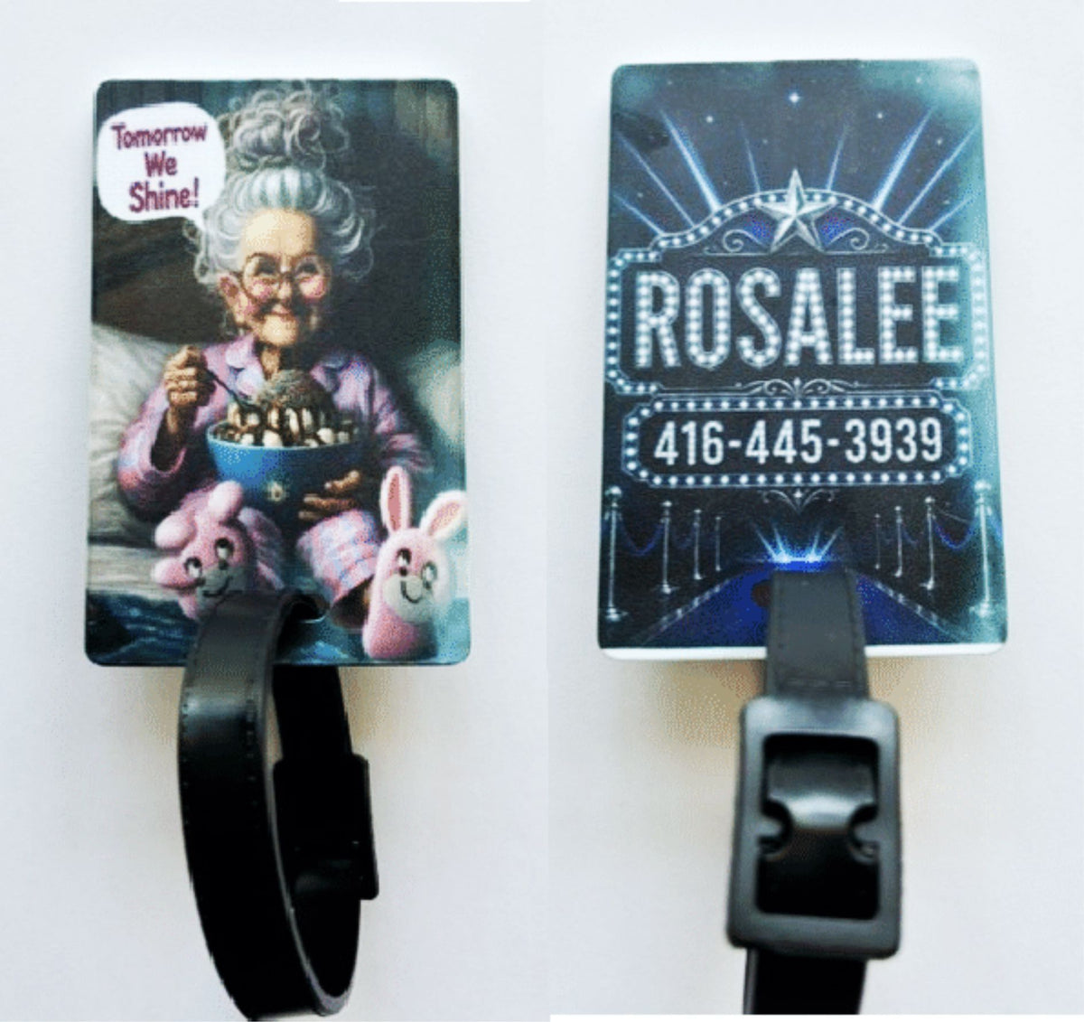 Personalized Double-Sided Walker Identification Tag