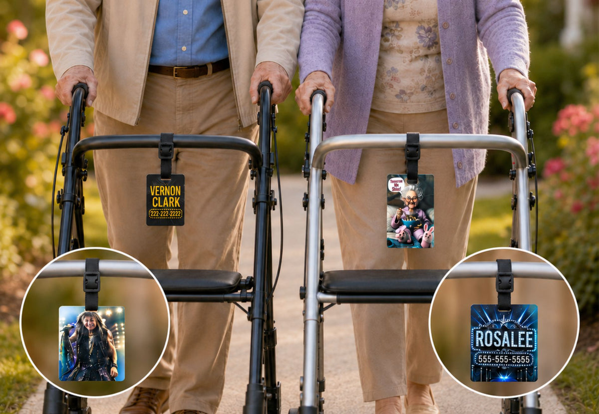 Personalized Double-Sided Walker Identification Tag