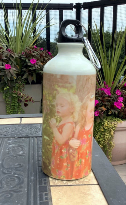 Personalized Photo Water Bottle • Custom Picture Bottle • Keepsake Gift for Family, Friends or Kids • Memory Bottle for Everyday Use