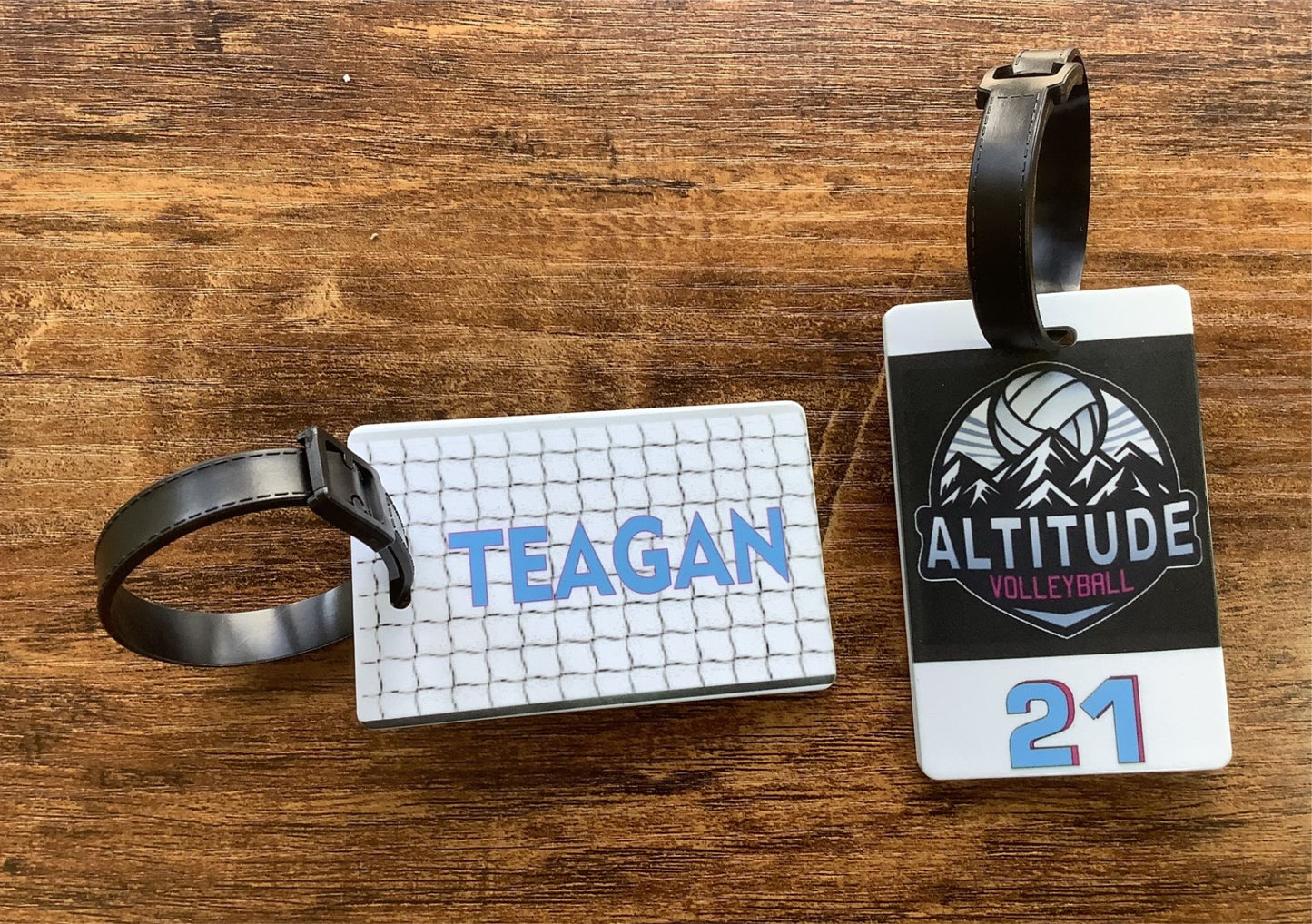 Personalized Backpack Tag Custom Luggage Tag Double Sided Made to Order Sports Bag Tags Durable Travel Identification Bag Tag Wedding Gift