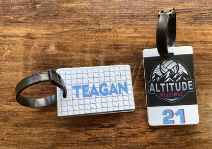 Personalized Backpack Tag Custom Luggage Tag Double Sided Made to Order Sports Bag Tags Durable Travel Identification Bag Tag Wedding Gift
