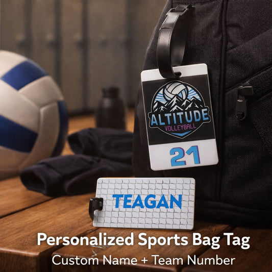 Personalized Backpack Tag Custom Luggage Tag Double Sided Made to Order Sports Bag Tags Durable Travel Identification Bag Tag Wedding Gift