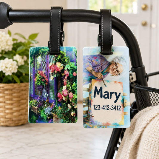 Personalized Double-Sided Walker Identification Tag